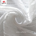 White 100% Polyester Jacquard Fabric For Dress